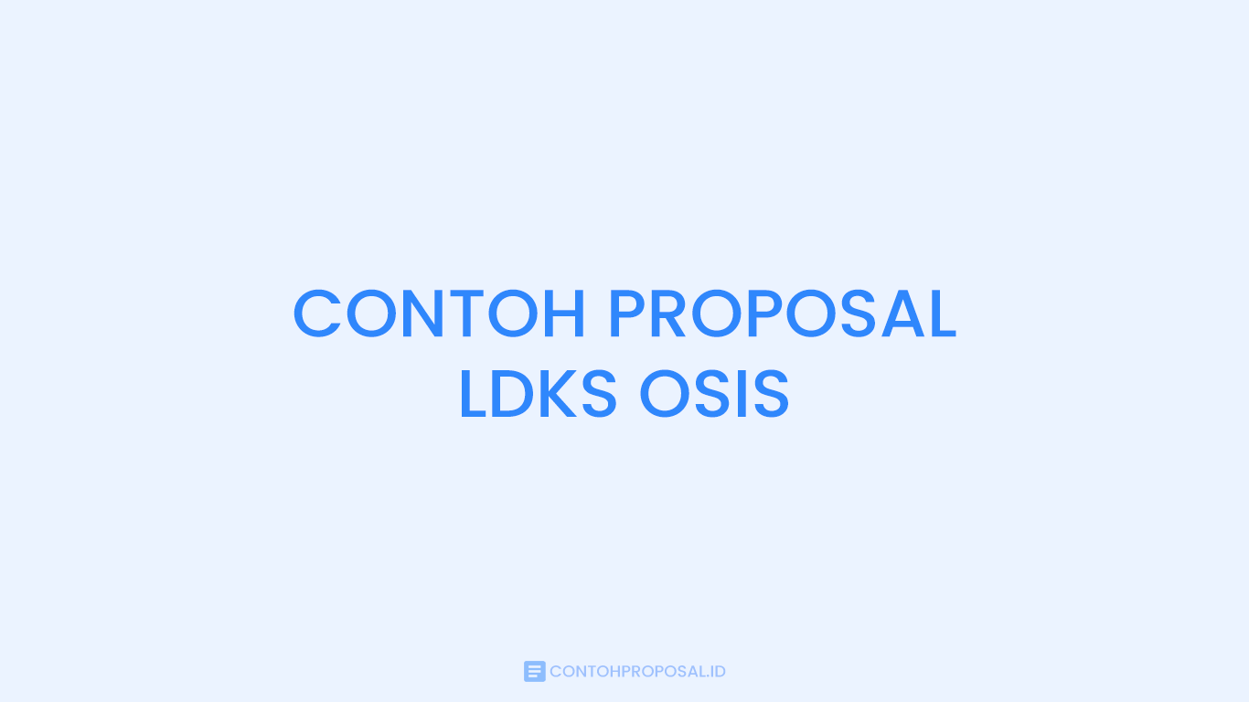 Contoh Proposal LDKS