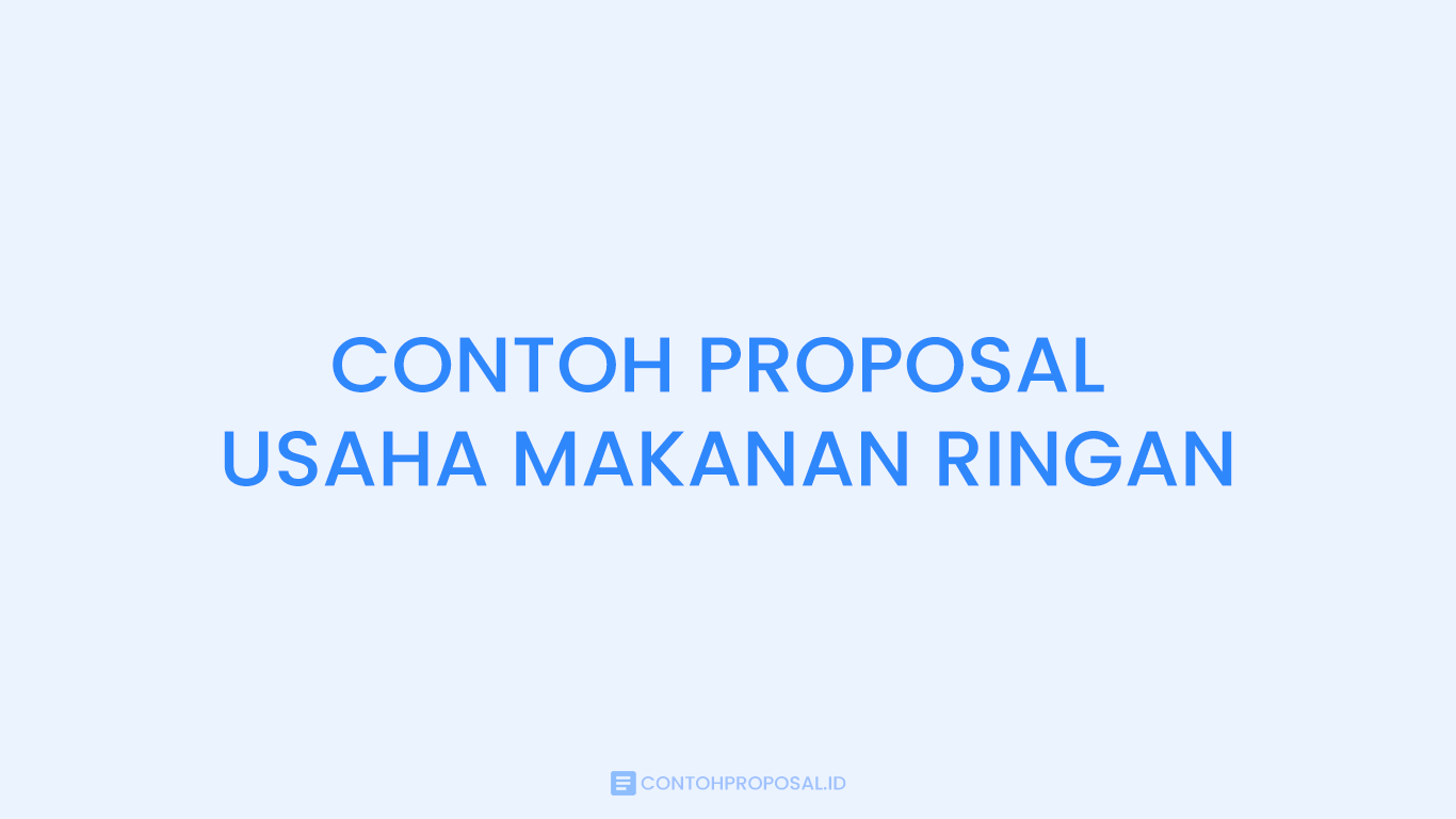 Contoh Proposal Usaha Makanan Ringan Pisang Coklat