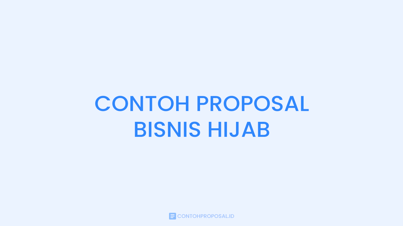 proposal business plan hijab